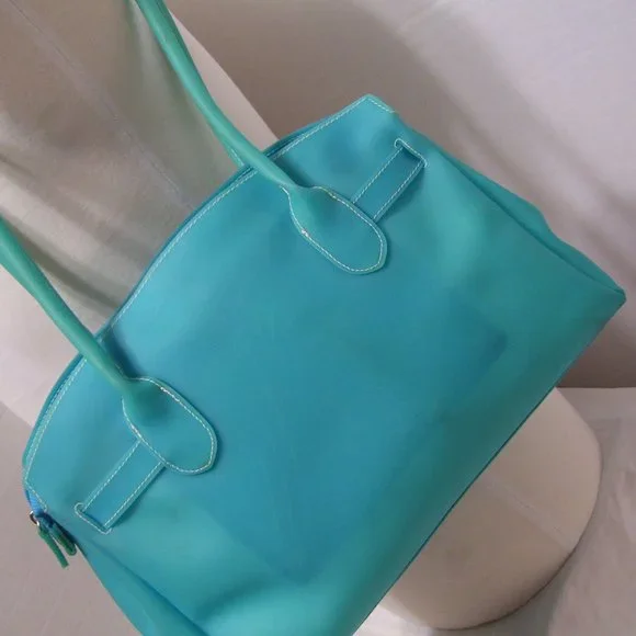 Fashion Jelly Like Handbag Turquoise blue - Picture 4 of 4